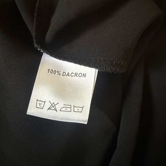 Black Long Sleeve Wrap Dress Belted Plus Size 2X Midi - Picture 7 of 8